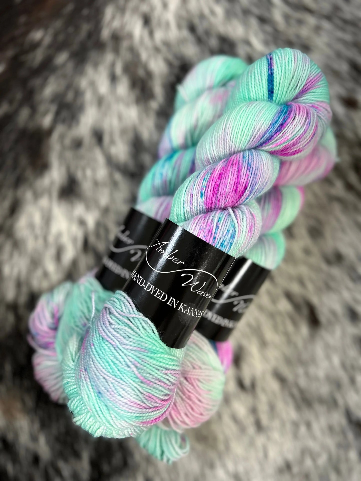 “Sea Maiden” | Hand-Dyed Yarn Amber Waves
