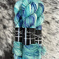 “Roll of the Dye- Blue Green OOAK”- Cashmere Twist Sock | Hand-Dyed Yarn