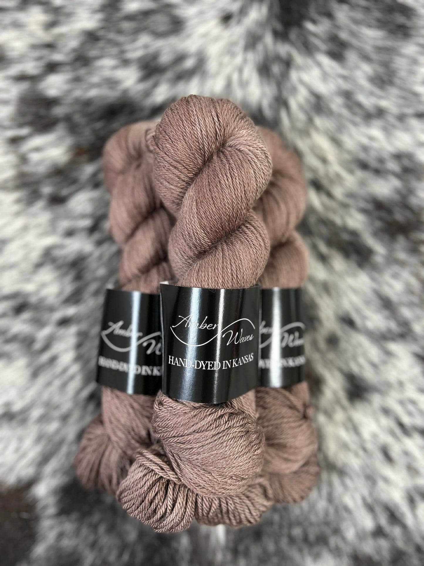 “Teddy Bear”- Natural Silk Merino DK | Hand-Dyed Yarn Amber Waves