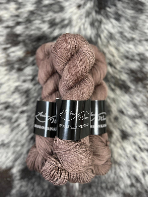 “Teddy Bear”- Natural Silk Merino DK | Hand-Dyed Yarn Amber Waves