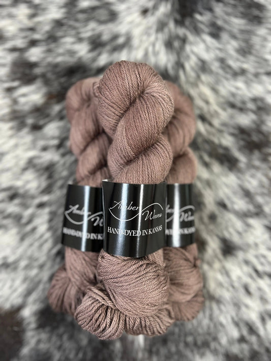“Teddy Bear”- Natural Silk Merino DK | Hand-Dyed Yarn Amber Waves