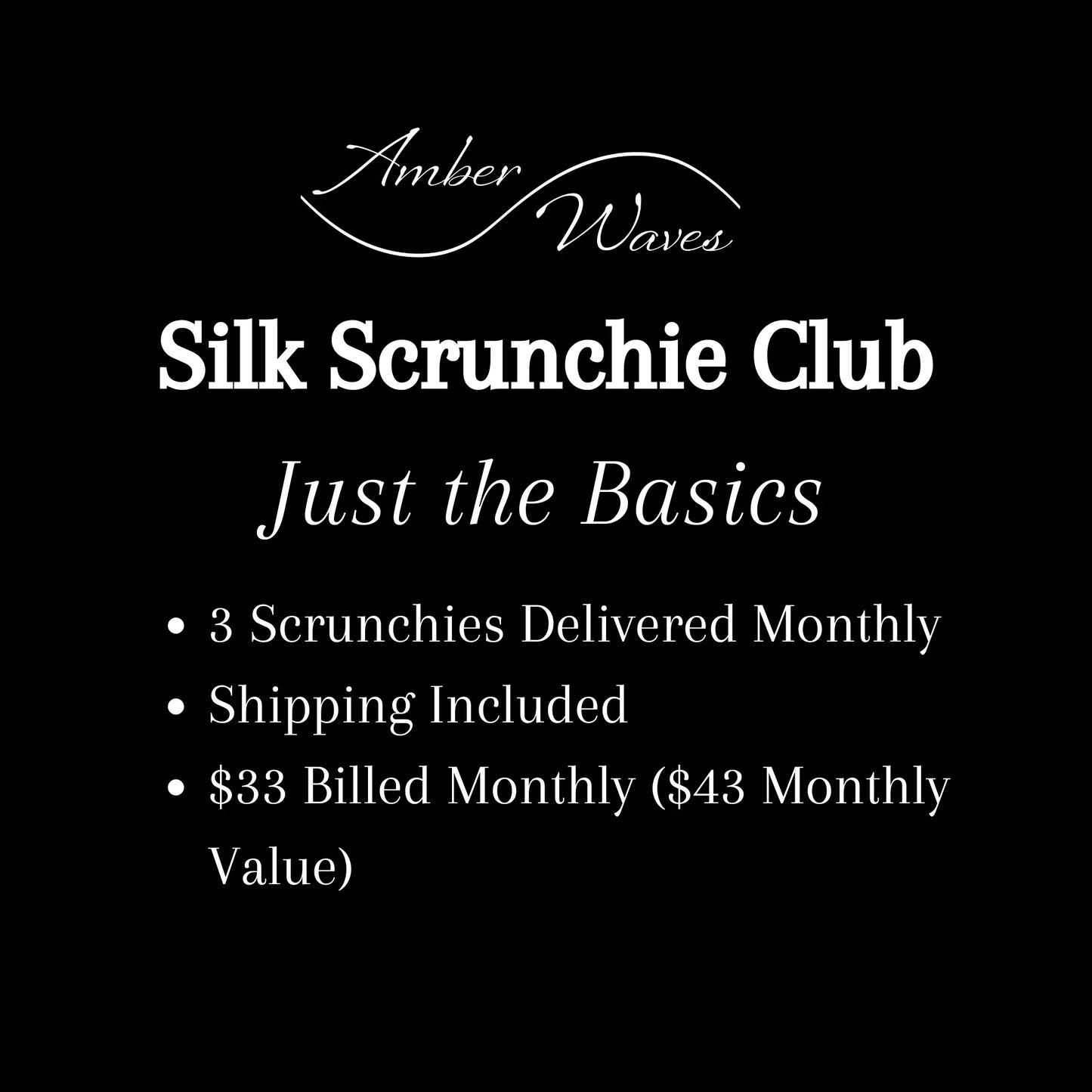 Silk Scrunchie Monthly Club Amber Waves KS