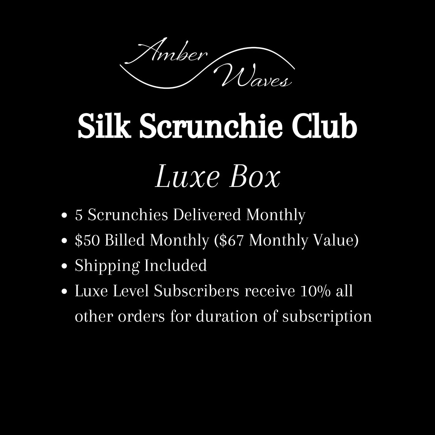 Silk Scrunchie Monthly Club Amber Waves KS