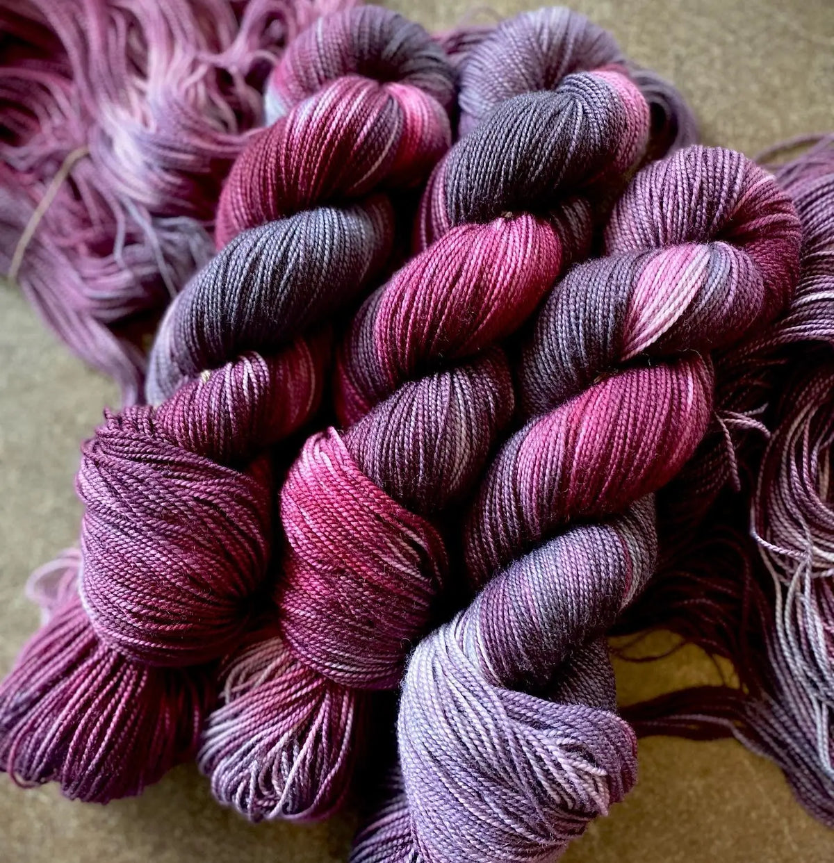 "Behave Myself or What?"  Hand-dyed Yarn Amber Waves KS