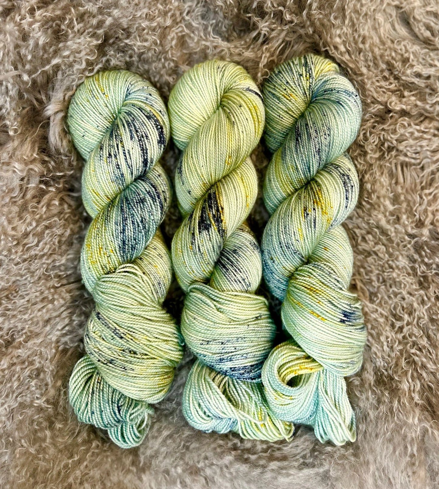 "Kashmir" - Cashmere Twist Sock Amber Waves